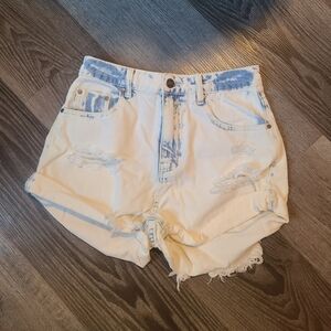 Acid Wash Jean Shorts Small